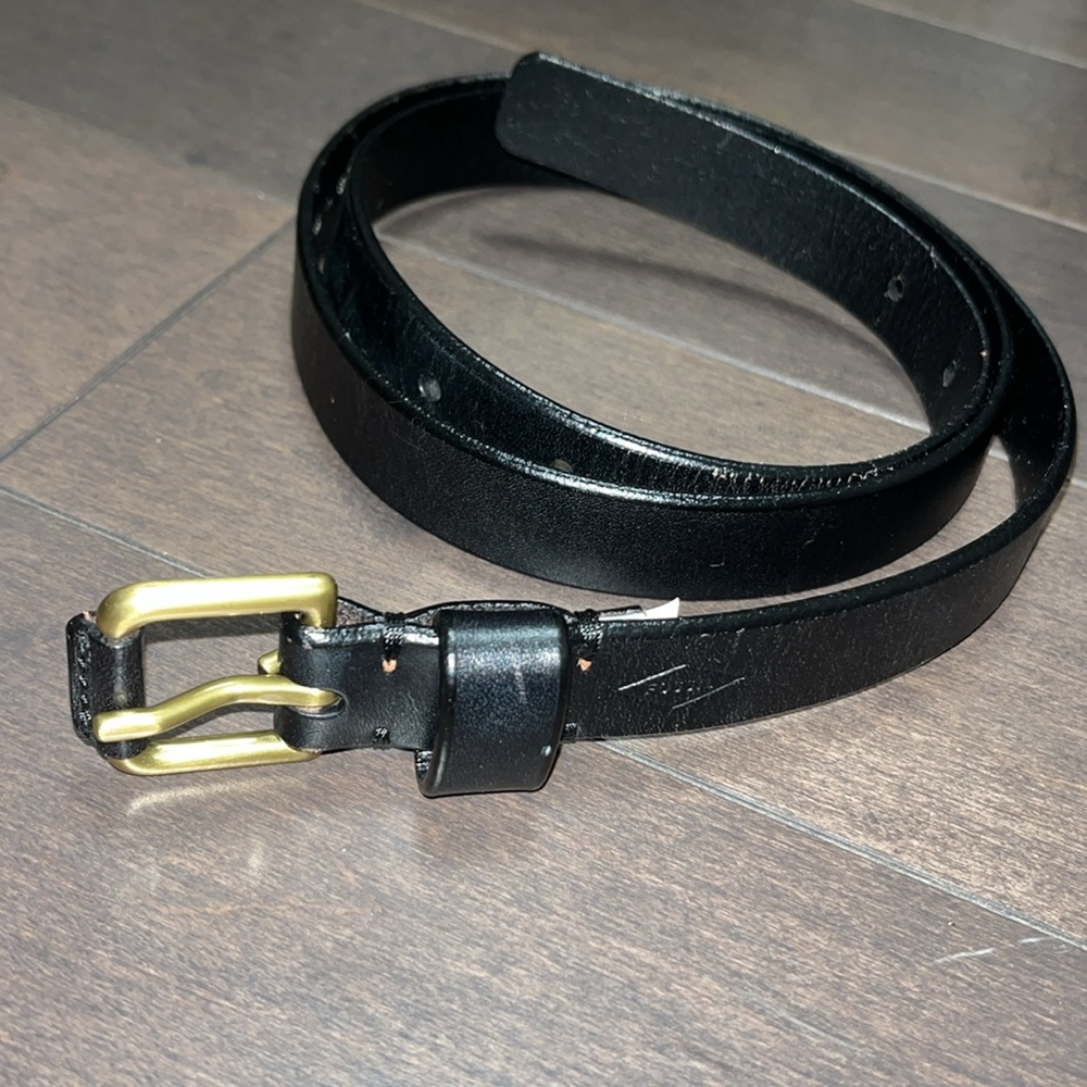 Fossil leather belt L